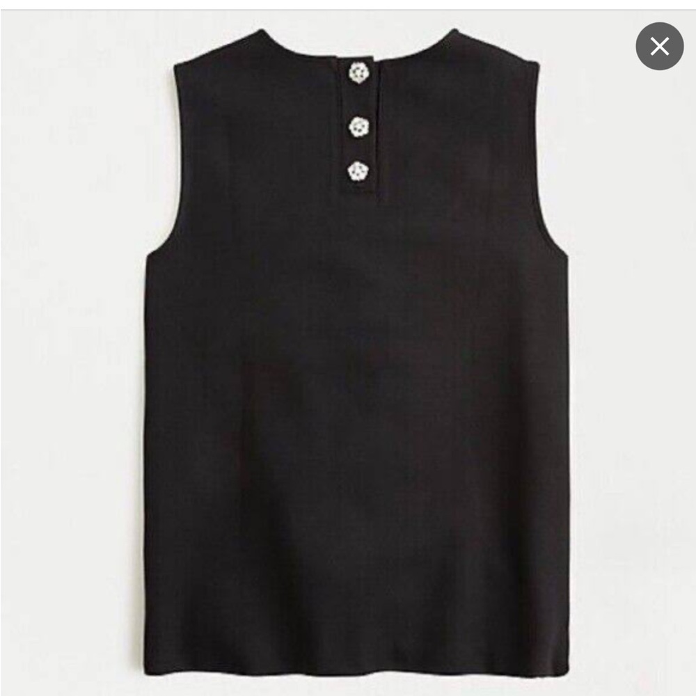 J.crew jewel button ponte top, nwt, sz s